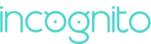 Logotipo positivo de la agencia Incógnito