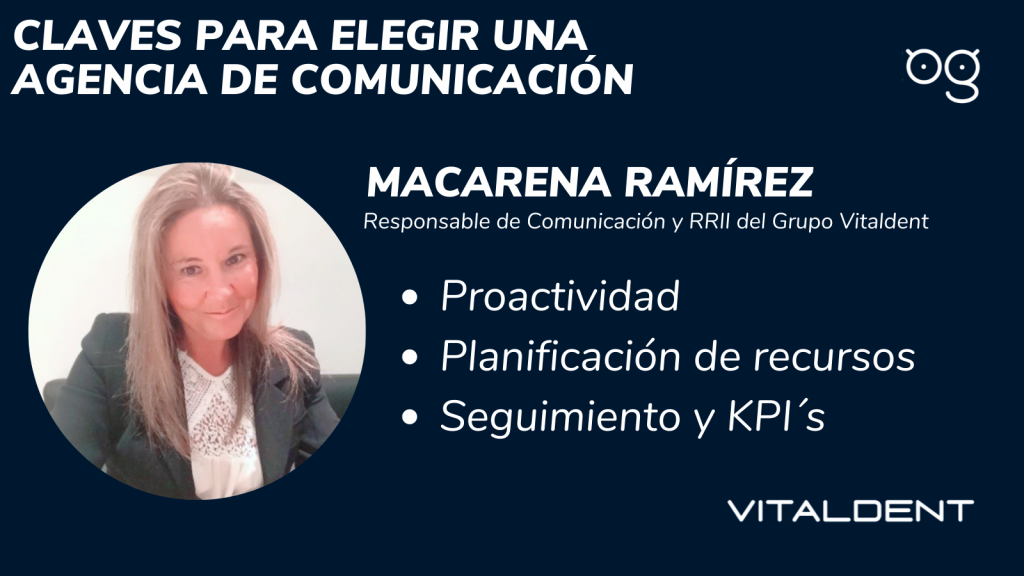 Macarena Ramírez Keys to choosing a communication agency