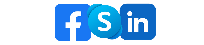Logos azules _redes sociales