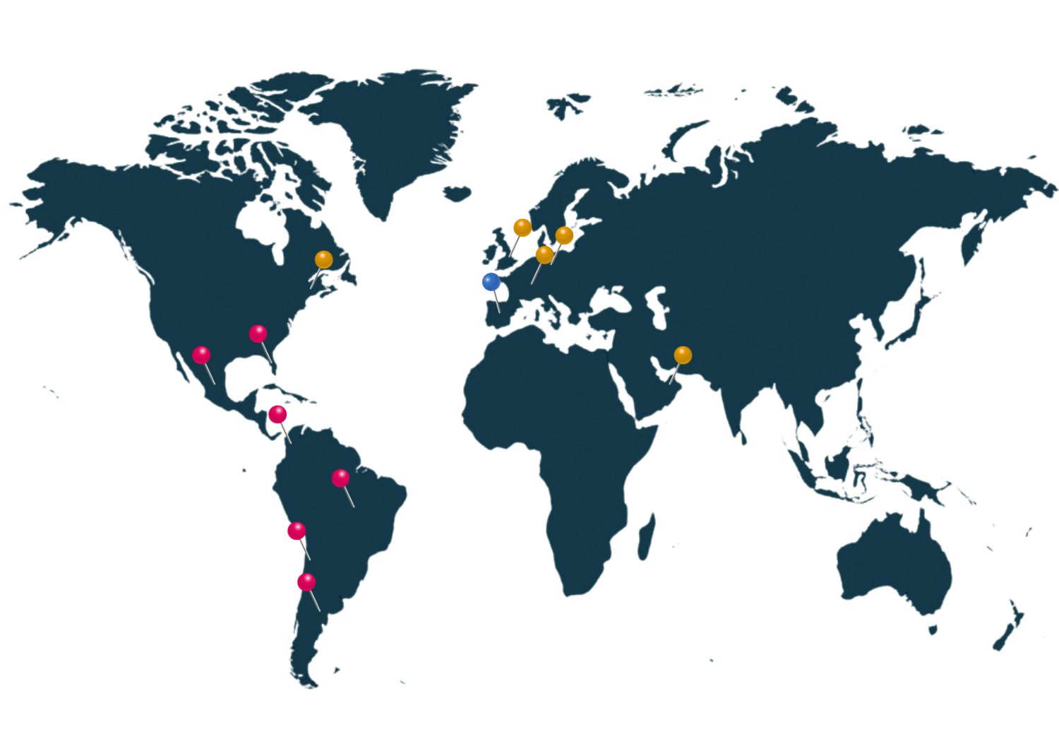 Mapa mundi alianzas internacionales