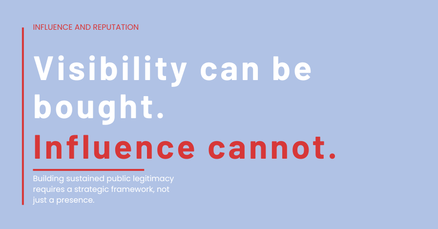Visibility and influence