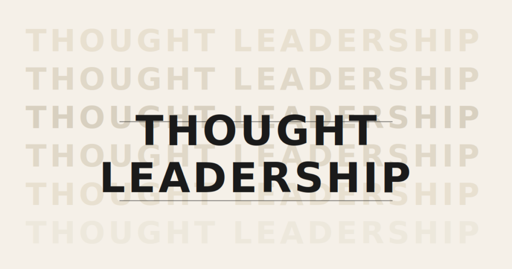 thought leadership