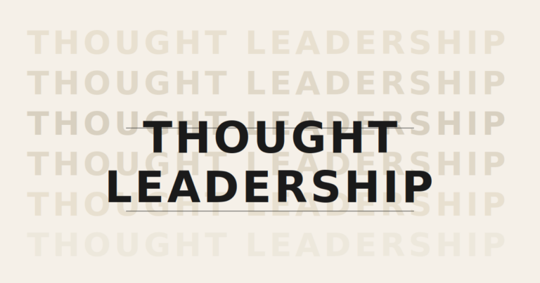 thought leadership